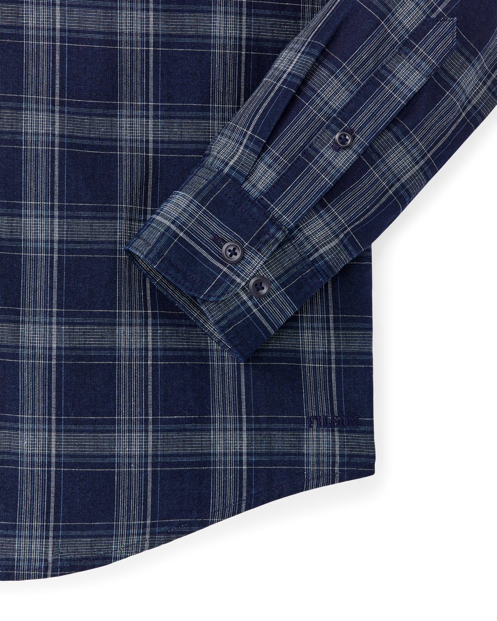 Alternate view of the Filson Chambray Button-Down Shirt - Dark Indigo Plaid