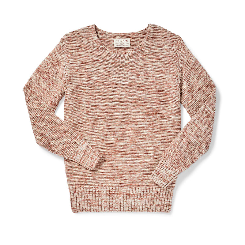 Wmn's Lake Quinault Crewneck Sweater - Natural Clay Melange
