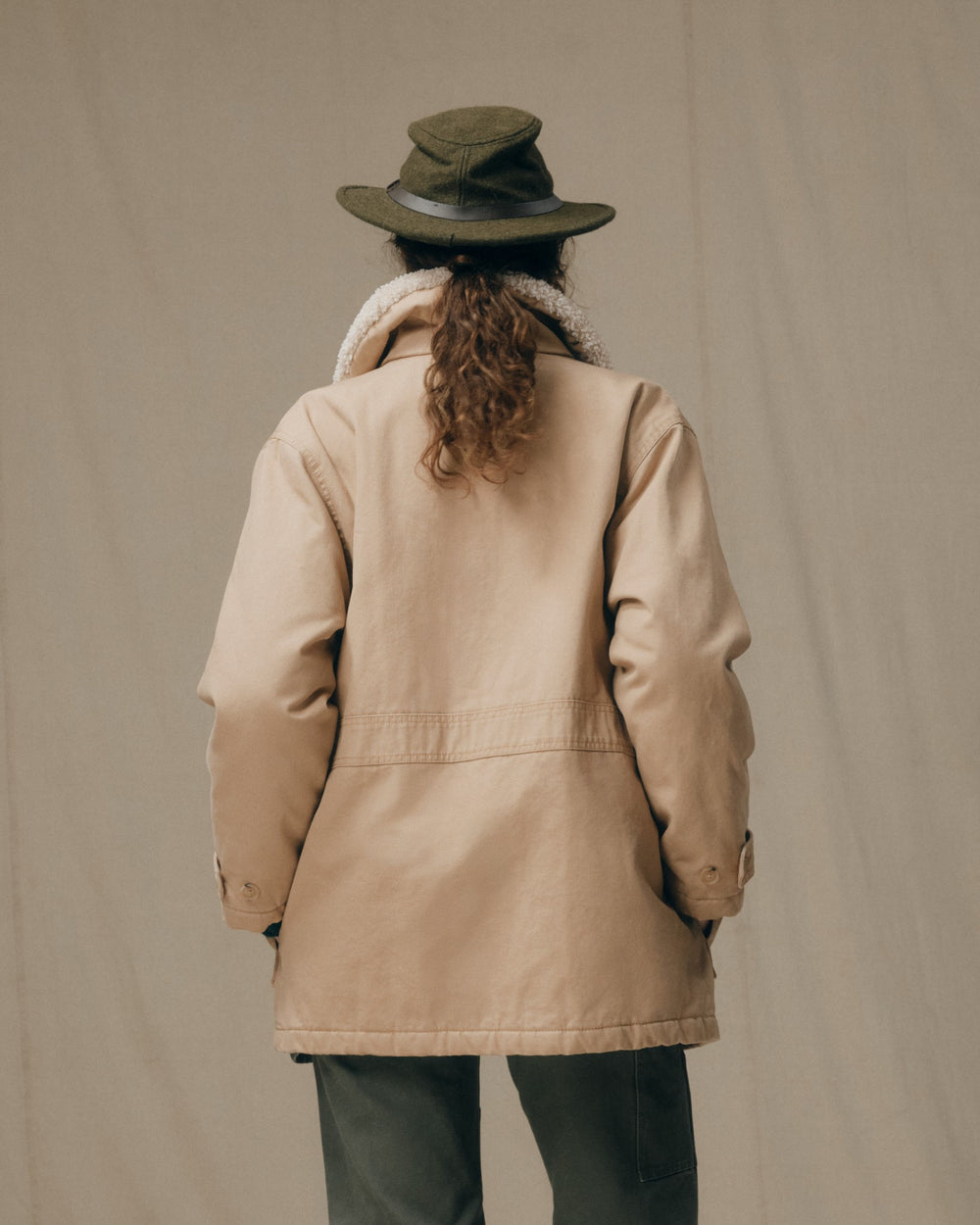 Women's Canvas Packer Coat - Natural