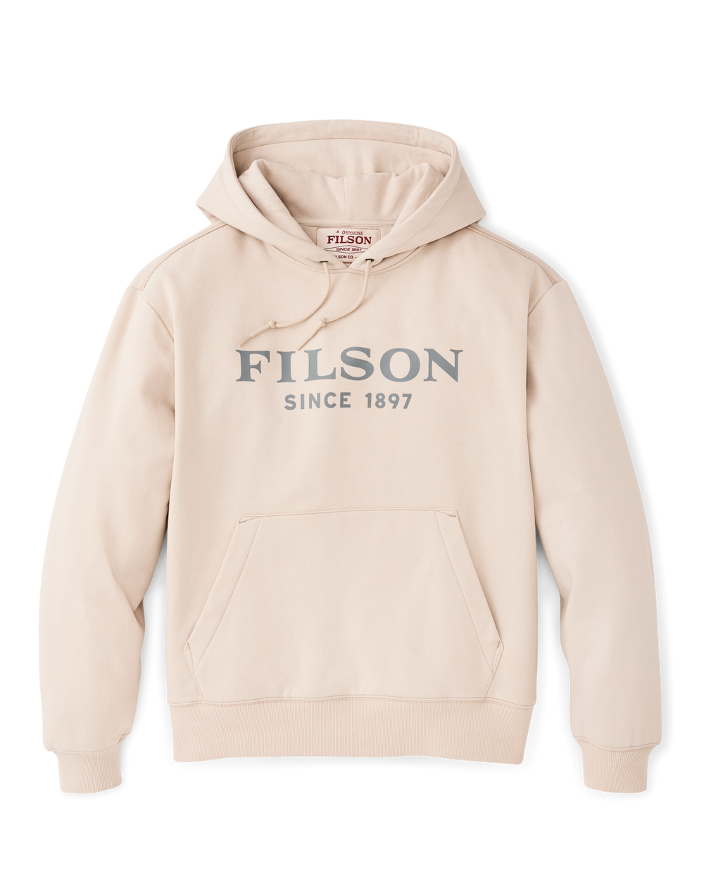 Front-facing image of the Filson Filson Graphic Hoodie - Oatmeal
