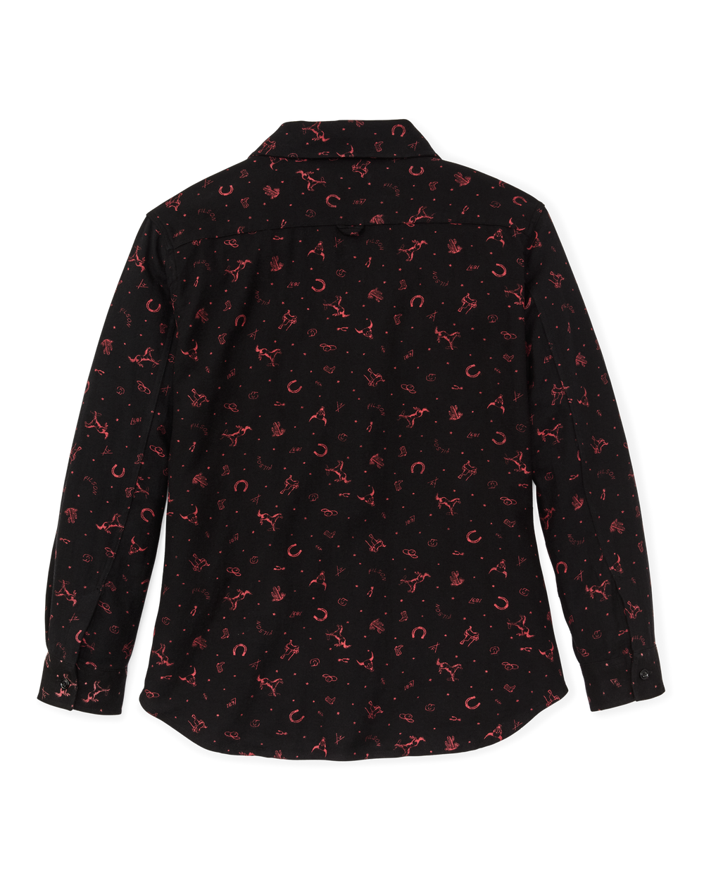 The Women's Rangeland Flannel Shirt - Black / Red Western