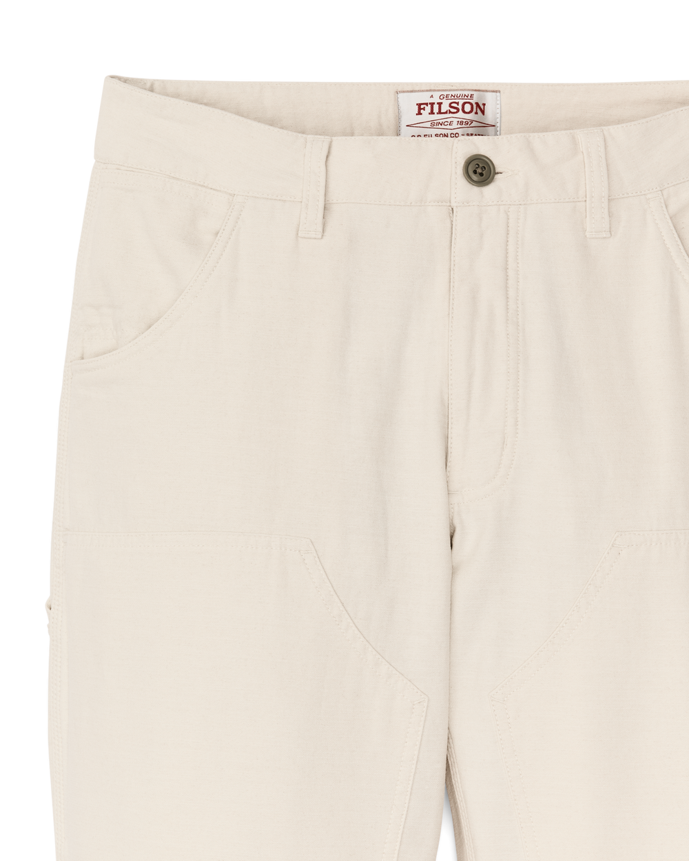 Alternate view of the Filson Women's Reverse Sateen Double Front Pants - Natural Seed
