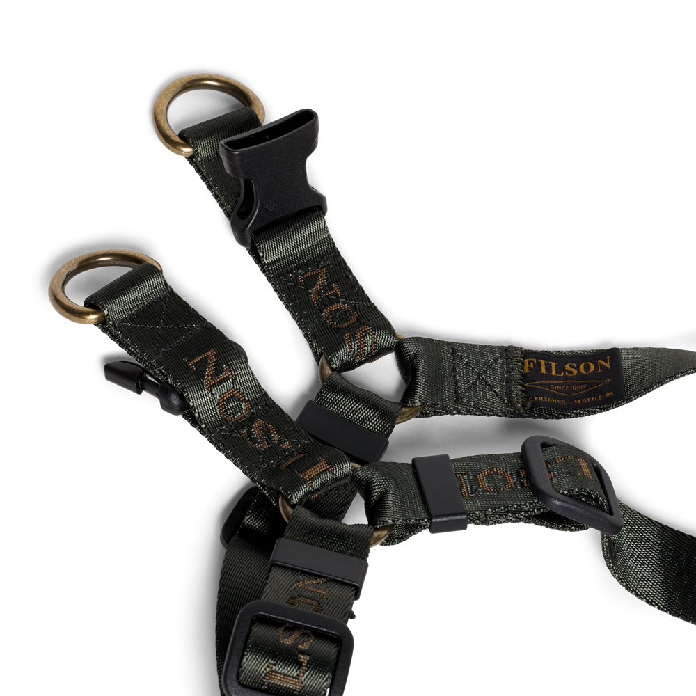 Alternate view of the Filson Adjustable Nylon Harness - Dark Timber