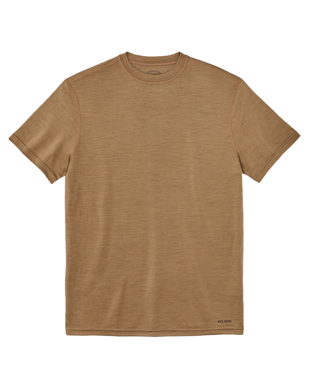 210g Merino Wool Short Sleeve Crewneck T-Shirt - Rugged Tan