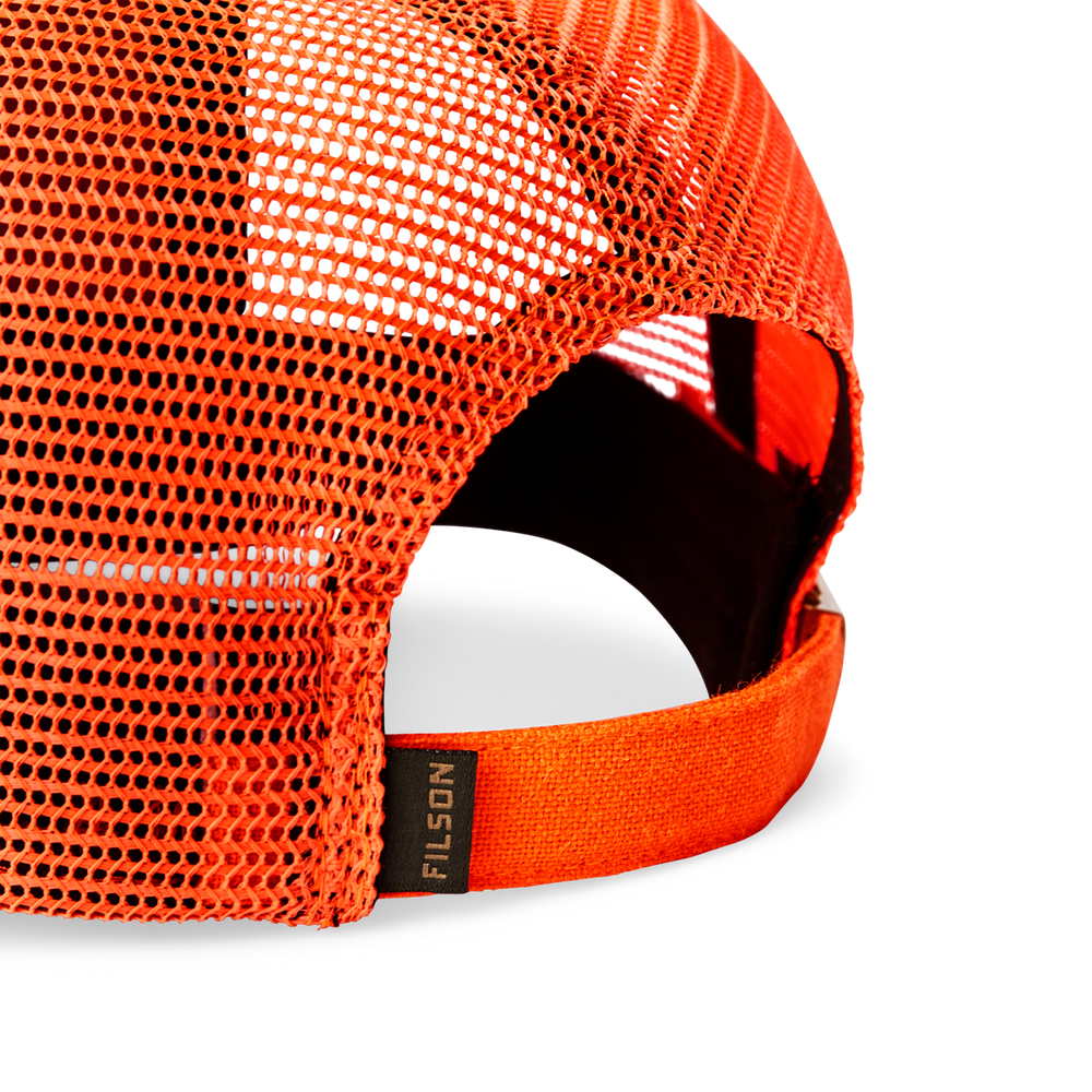 Alternate view of the Filson Logger Mesh Cap - Blaze Orange