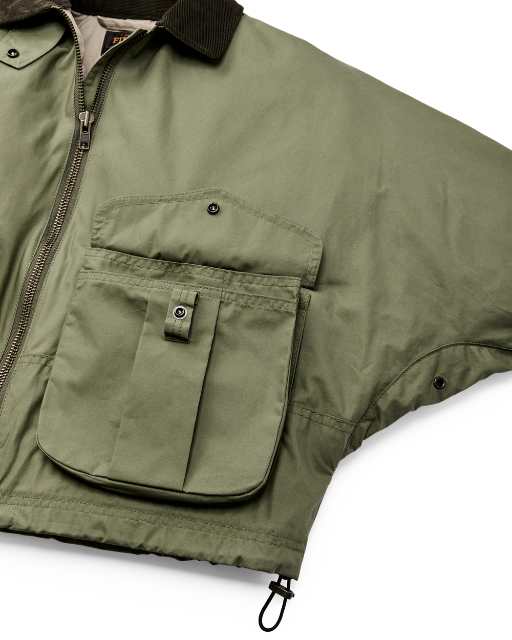 Women's Bronco Filson Embroidered Dry Wax Short Work Jacket - Slate Olive
