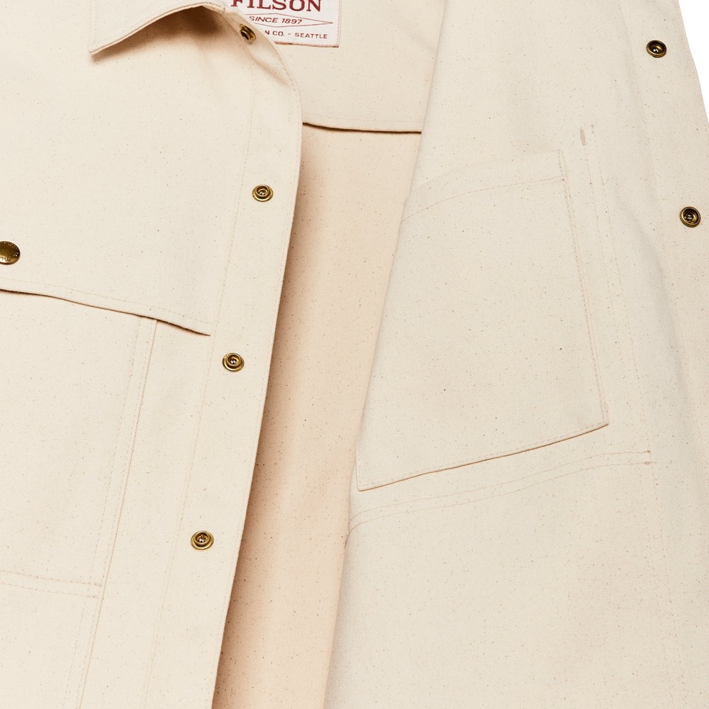 Alternate view of the Filson Dry Tin Cloth Forester Jac-shirt - Natural Seed