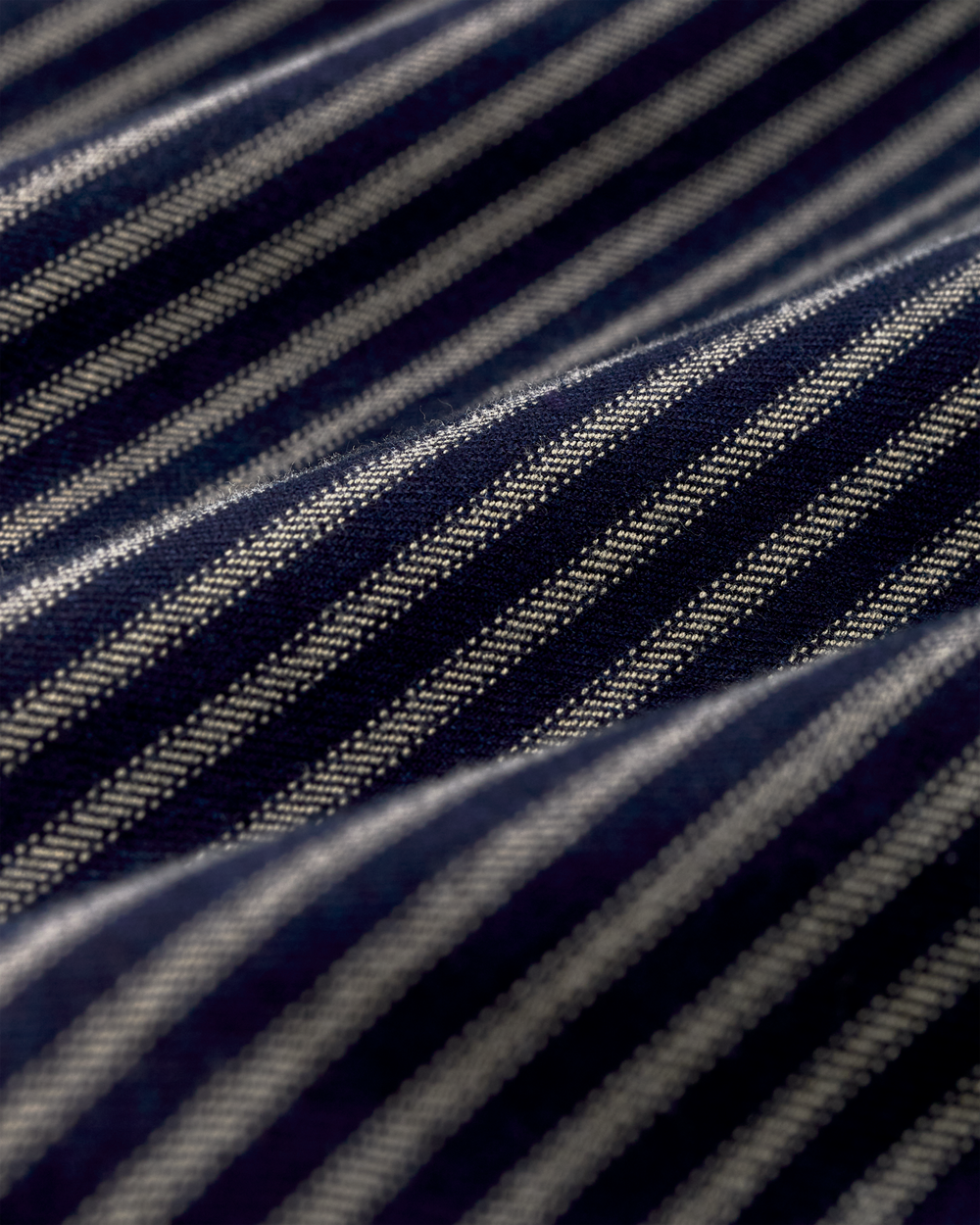 Alternate view of the Filson Lightweight Alaskan Guide Shirt - Indigo / Ticking Stripe