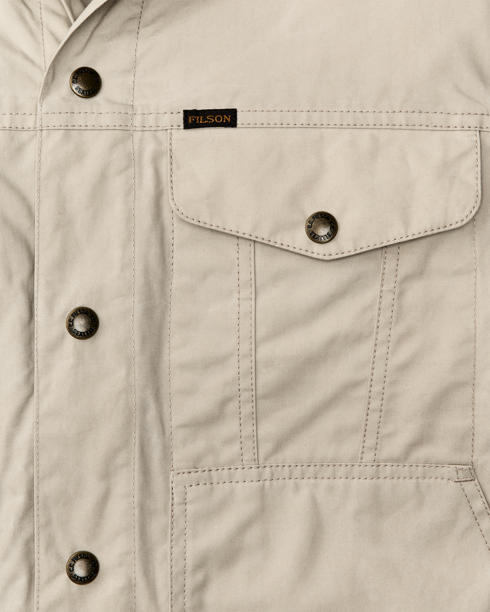 Dry Wax Short Cruiser Jacket - Quail Tan