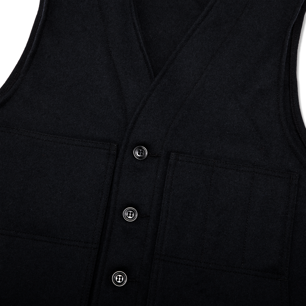 Alternate view of the Filson Mackinaw Wool Vest - Dark Navy