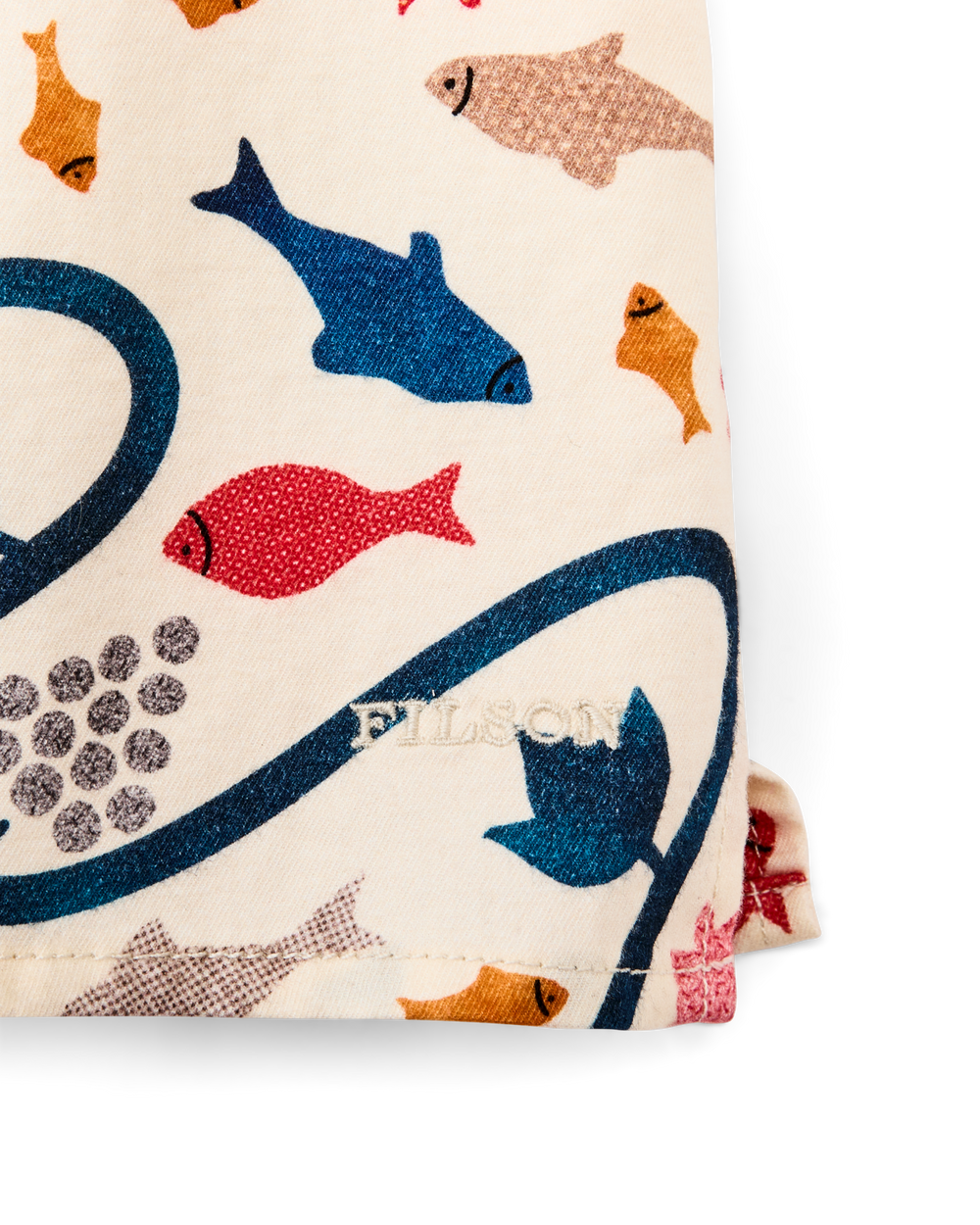 Women's Short Sleeve Camp Shirt - Natural / Whale Print