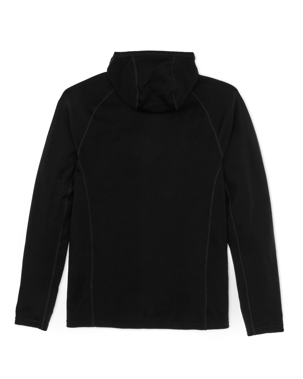 400g Merino Wool Hoodie - Black
