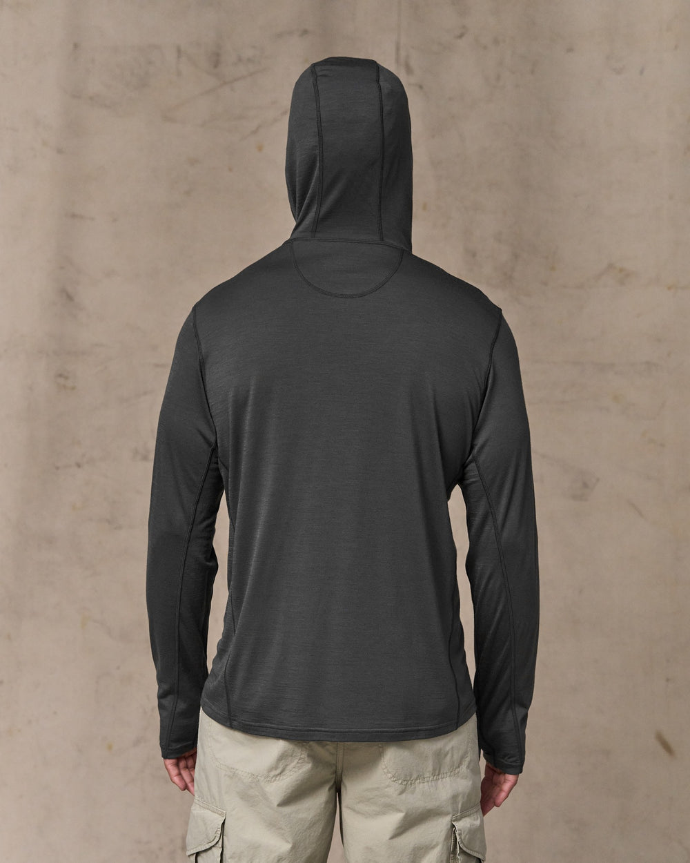 Wool-Blend UPF Hoodie - Raven