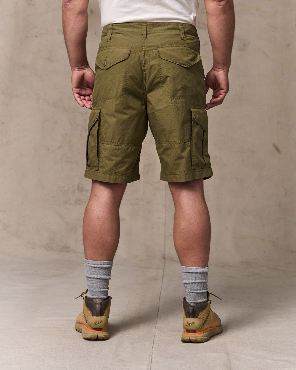 Tropical Poplin Cargo Short - Military Olive