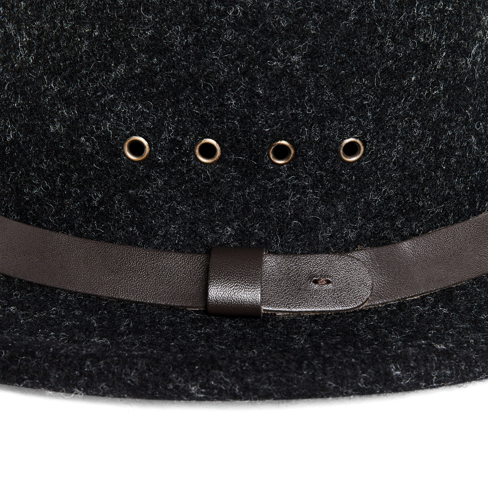 Alternate view of the Filson Wool Packer Hat - Charcoal
