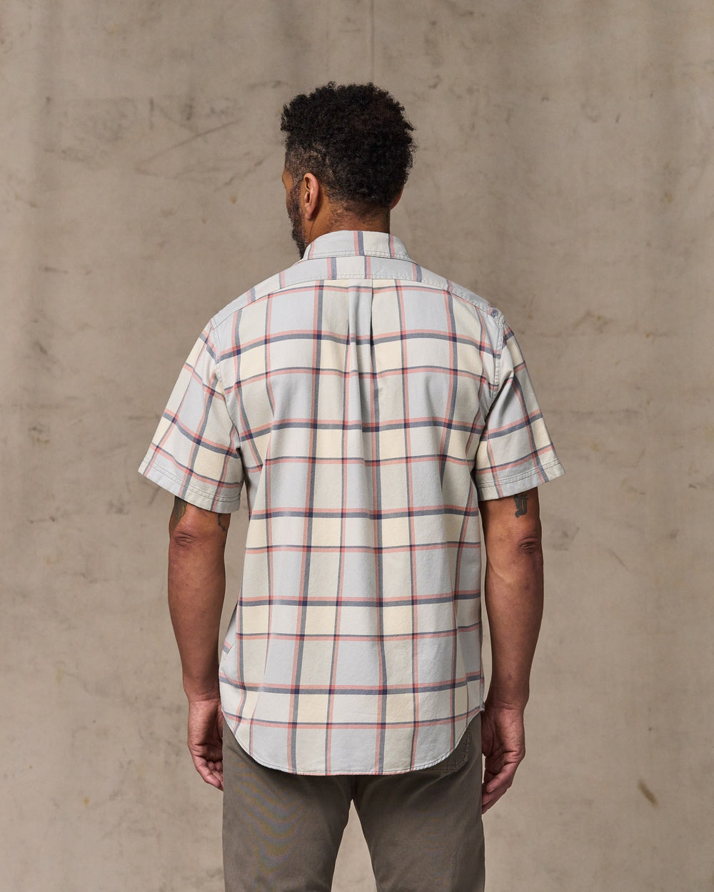 Short Sleeve Lightweight Alaskan Guide Shirt - Light Blue / Tan Plaid