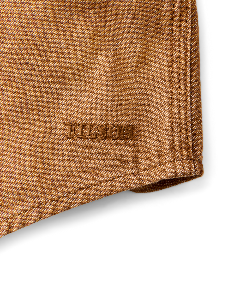Alternate view of the Filson Denim Guide Shirt - Harvest Tan