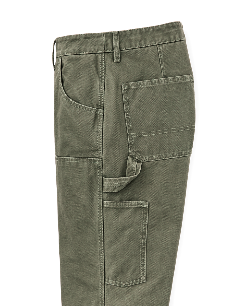 Women's Canvas Work Pants - Dark Olive