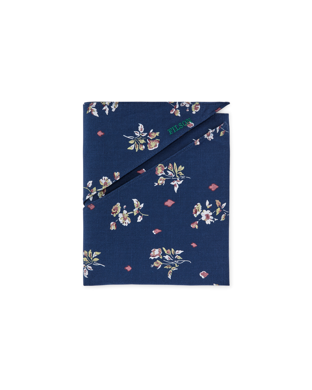 Alternate view of the Filson Triangular Bandana - Blue / Floral
