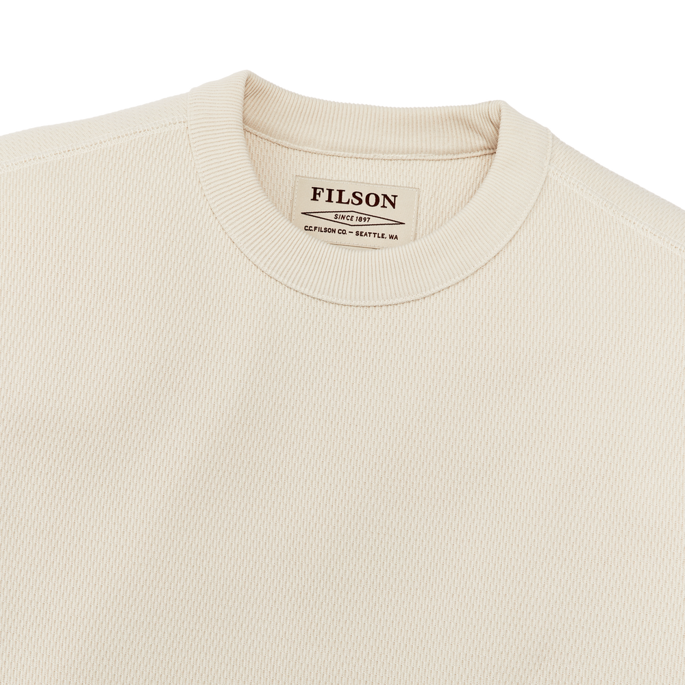 Alternate view of the Filson Waffle Knit Thermal Crewneck - Sand