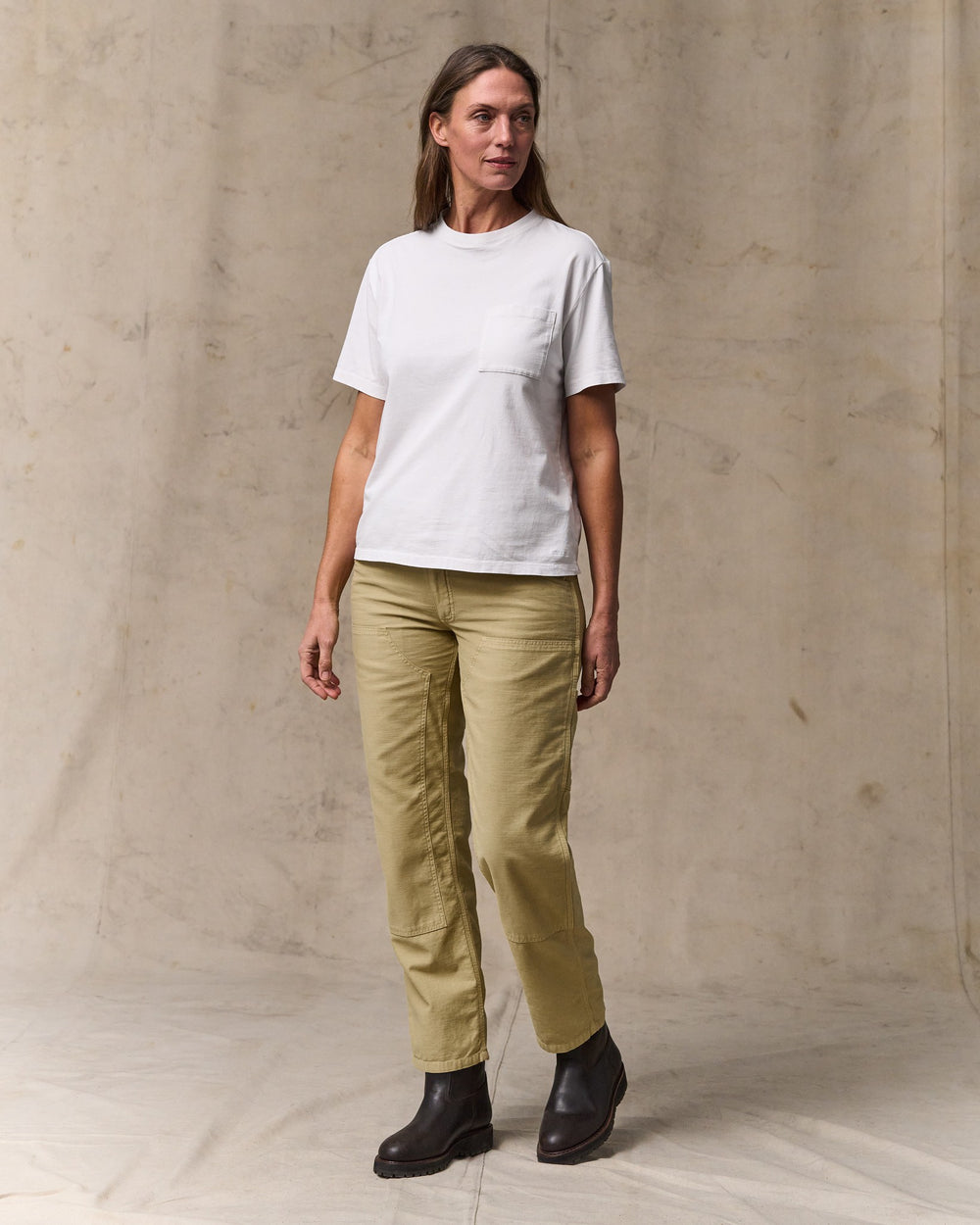 Women's Short Sleeve Pocket Tee - Bright White
