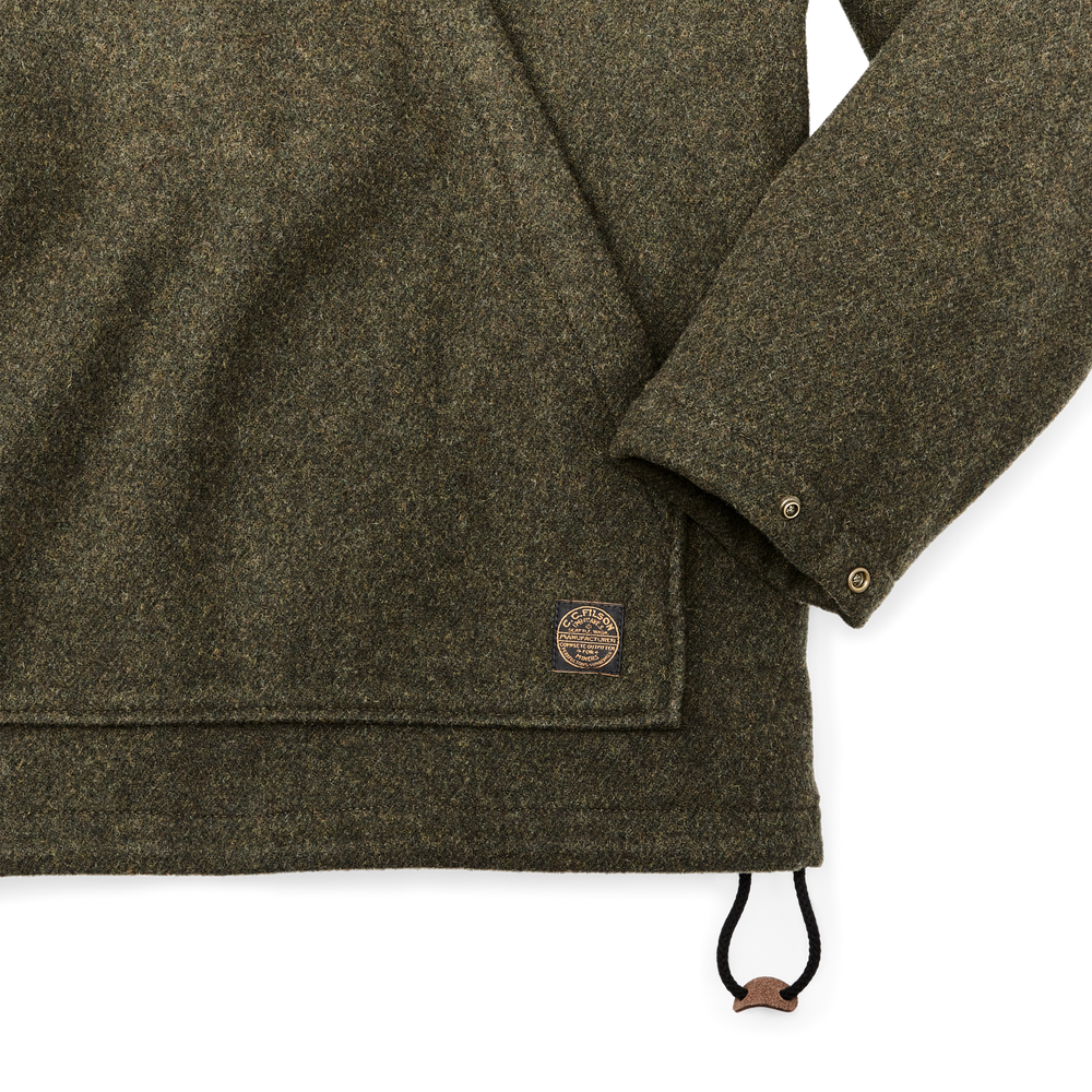 Alternate view of the Filson Mackinaw Wool Anorak - Forest Green