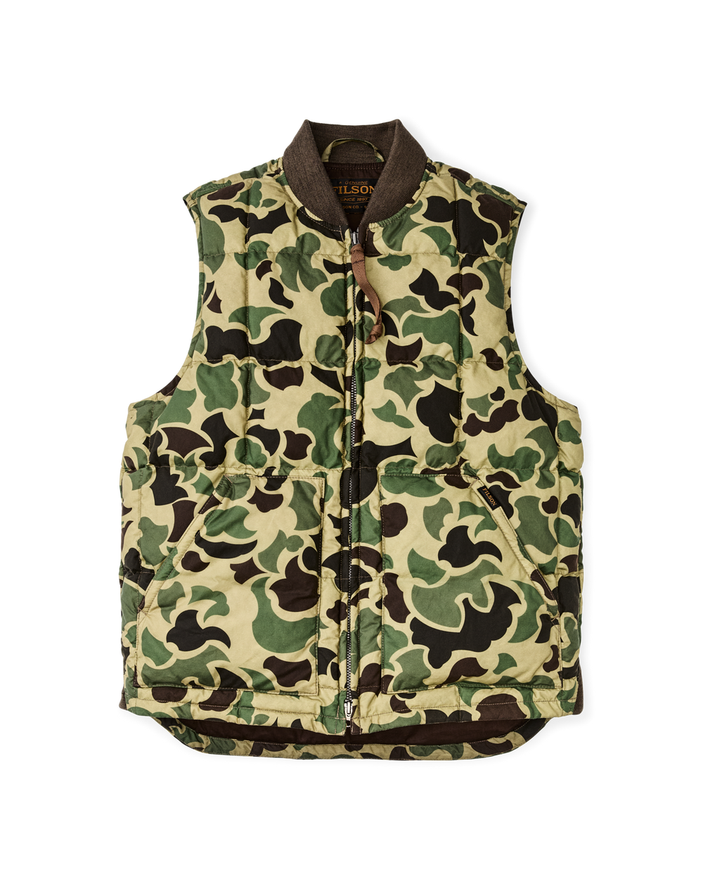 Waxed Down Vest - Tundra Shrub Camo