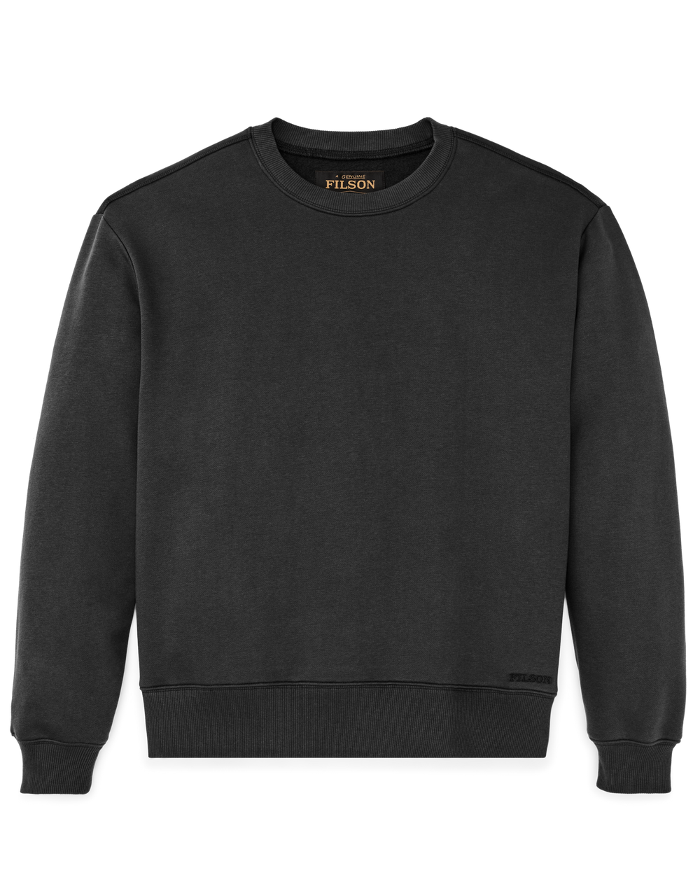 Front-facing image of the Filson Northwest Crewneck Sweatshirt - Faded Black