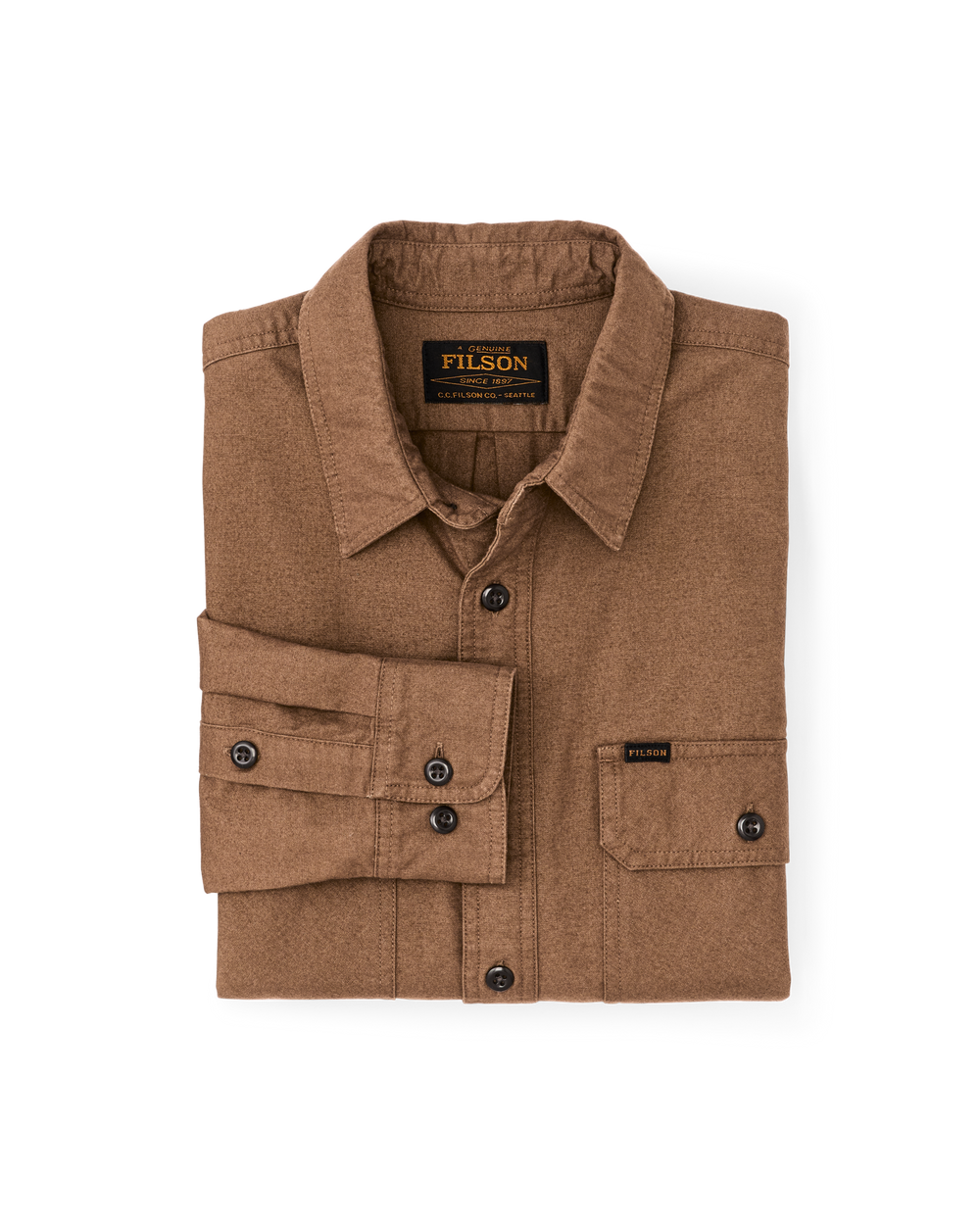 Alternate view of the Filson Field Flannel Shirt - Partridge