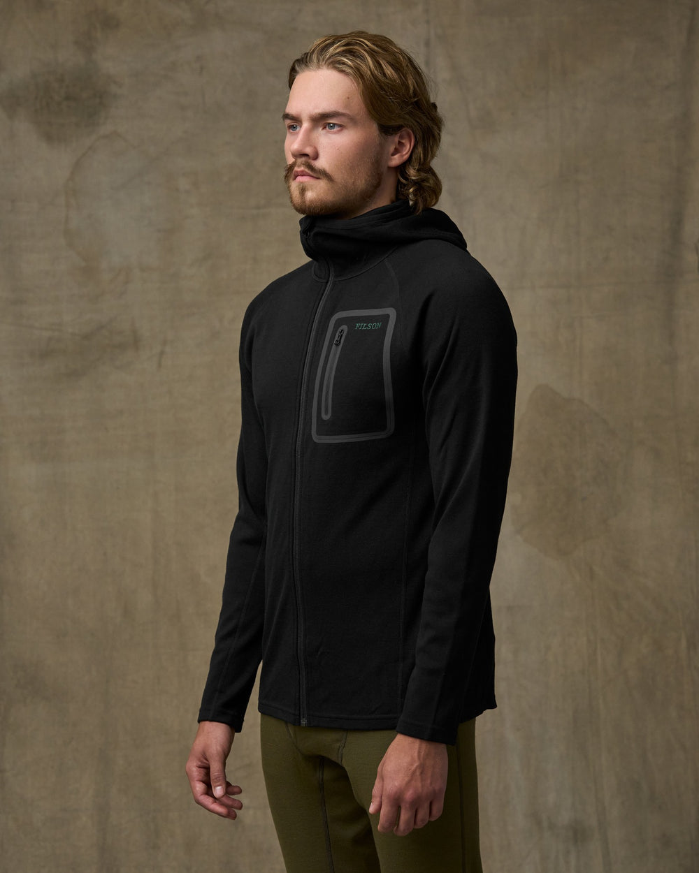 400g Merino Wool Hoodie - Black