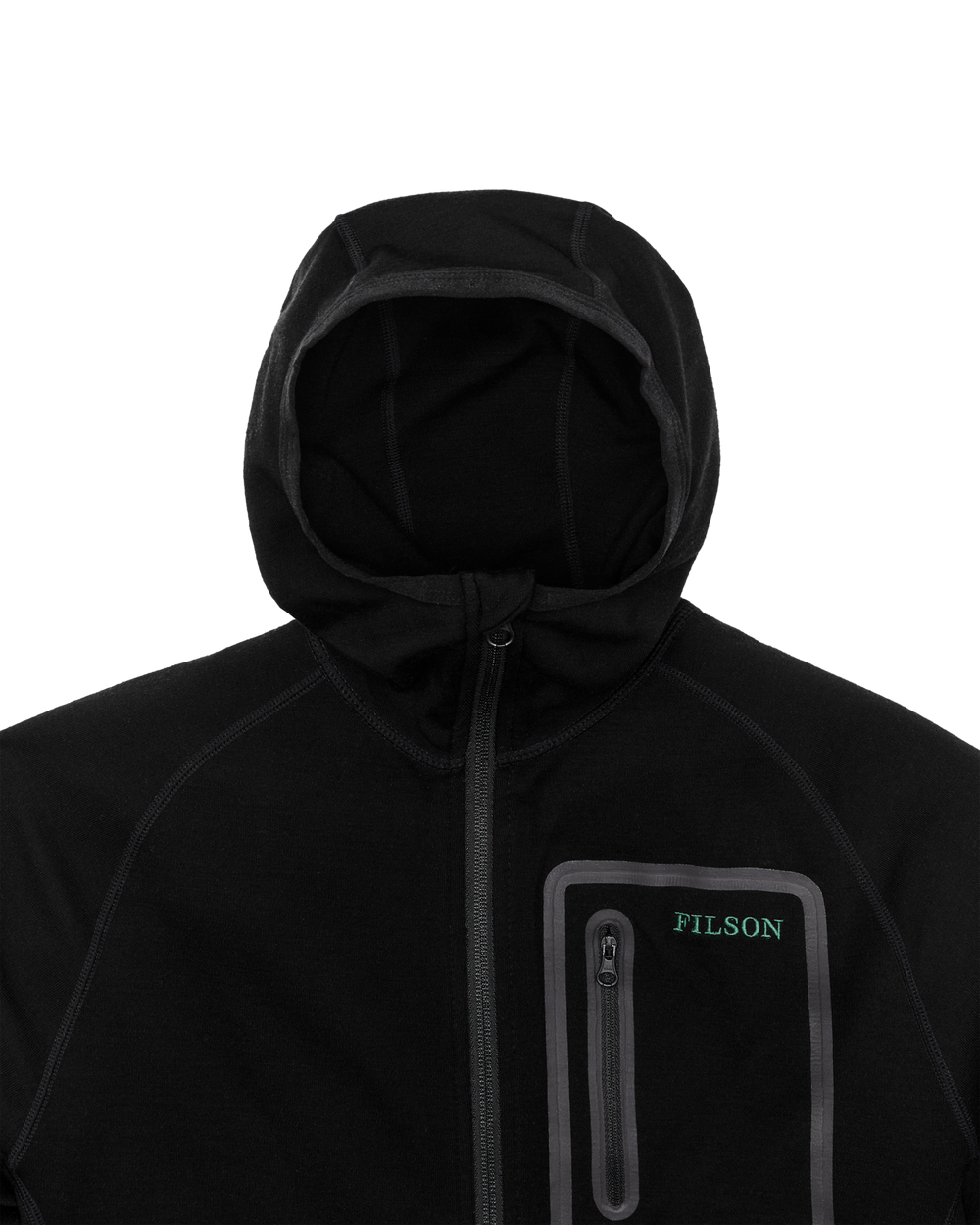 400g Merino Wool Hoodie - Black