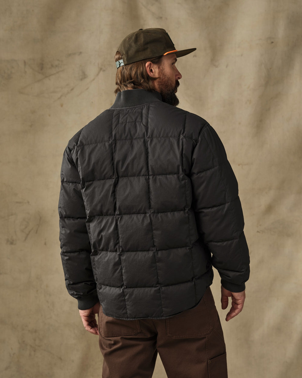 Heritage Cotton Down Jacket - Black
