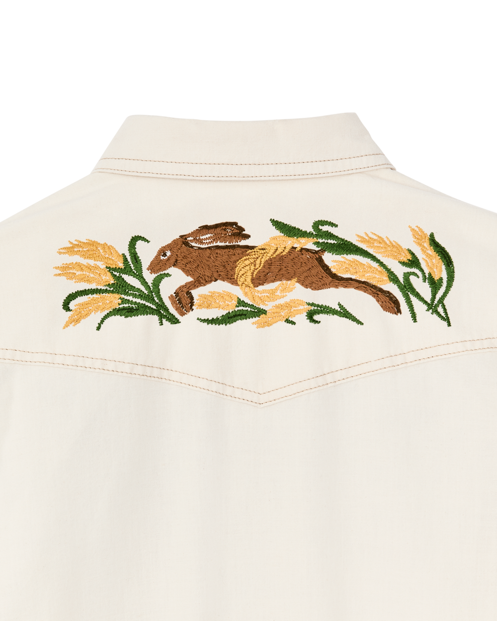 Alternate view of the Filson Women's Embroidered Western Shirt - Natural Seed