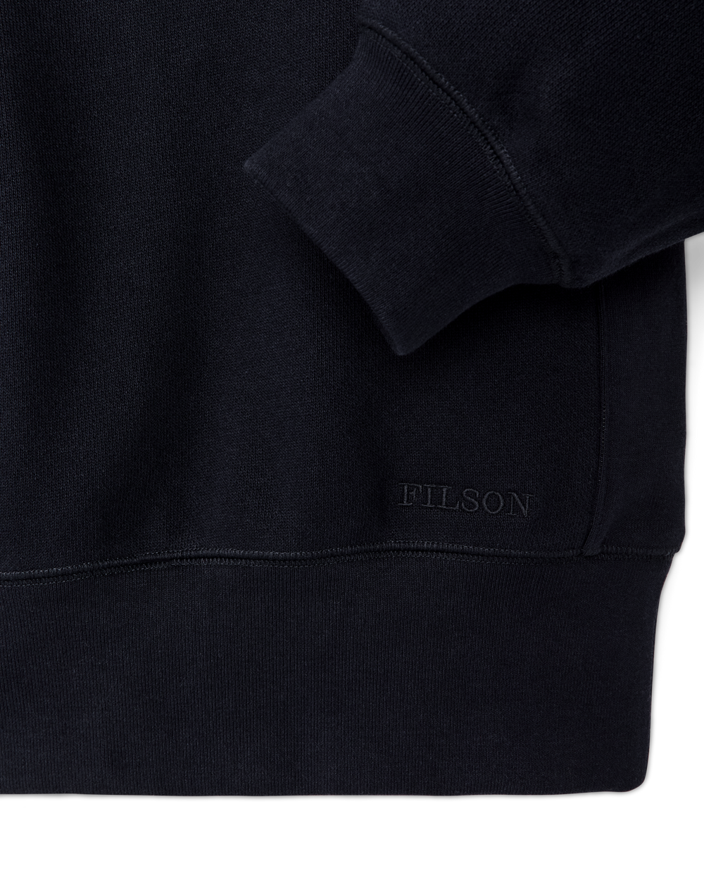 Alternate view of the Filson 14-oz. Heritage Fleece Quarter Zip - Dark Indigo