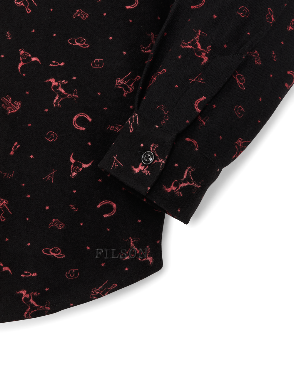 The Women's Rangeland Flannel Shirt - Black / Red Western
