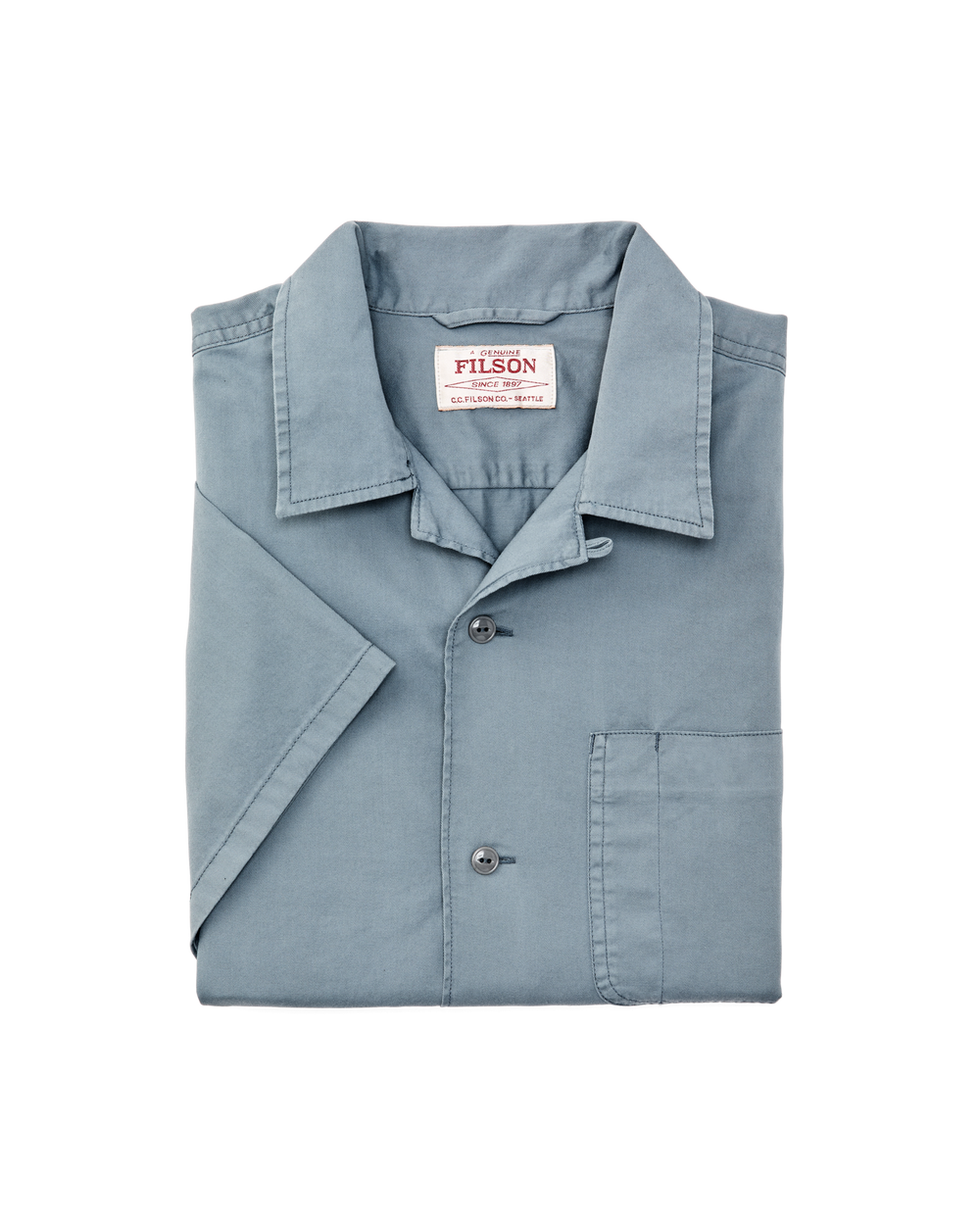 Short Sleeve 4.5-oz. Twill Shirt - Lead