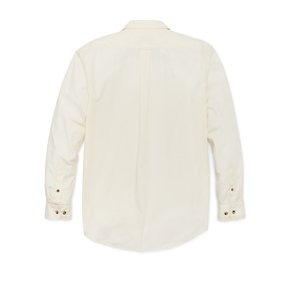 Alternate view of the Filson Filson's Washed Feather Cloth Shirt - Ivory