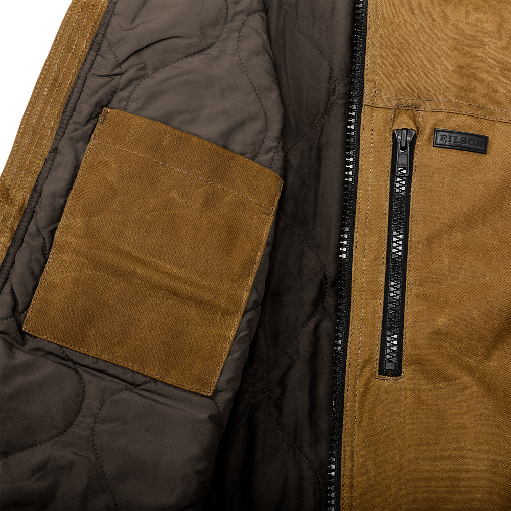 Alternate view of the Filson Tin Cloth Primaloft¬Æ Jacket - Dark Tan 2