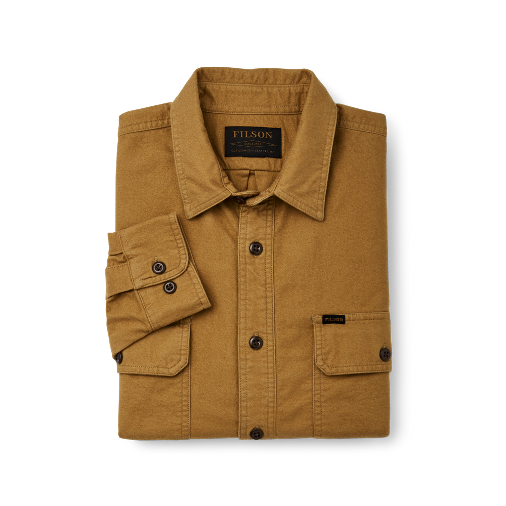 Alternate view of the Filson Field Flannel Shirt - Nubuck Tan