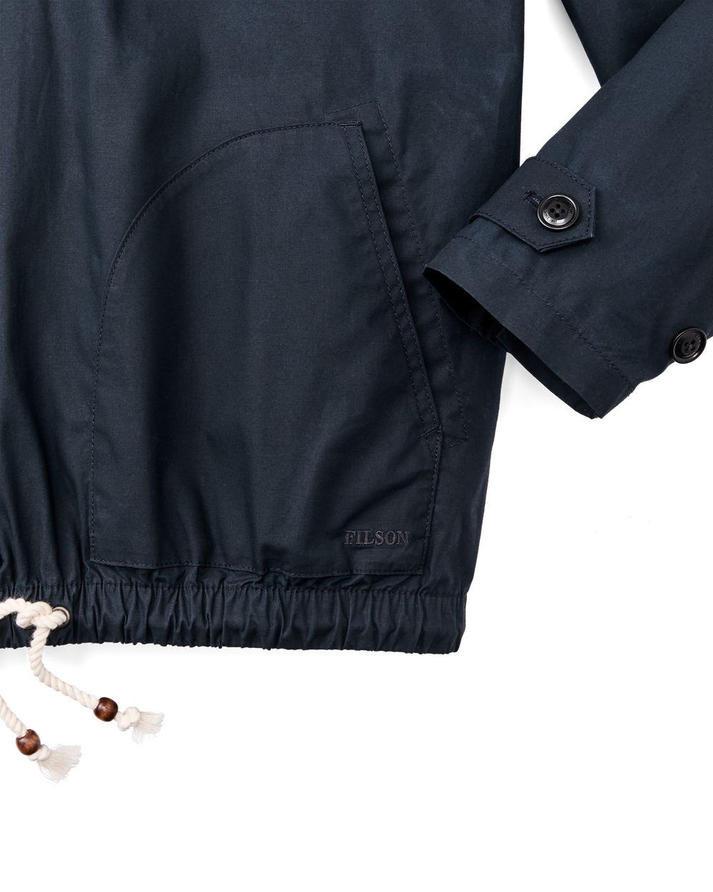 Women's Dry Wax Hooded Popover - Navy
