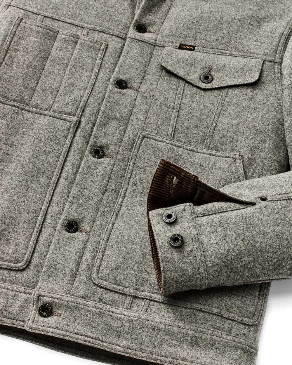 Spokane Insulated Short Cruiser - Vintage Heather Gray