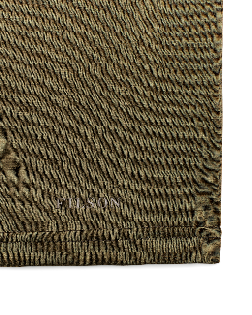 210g Merino Wool Short Sleeve Crewneck T-Shirt - Dark Olive