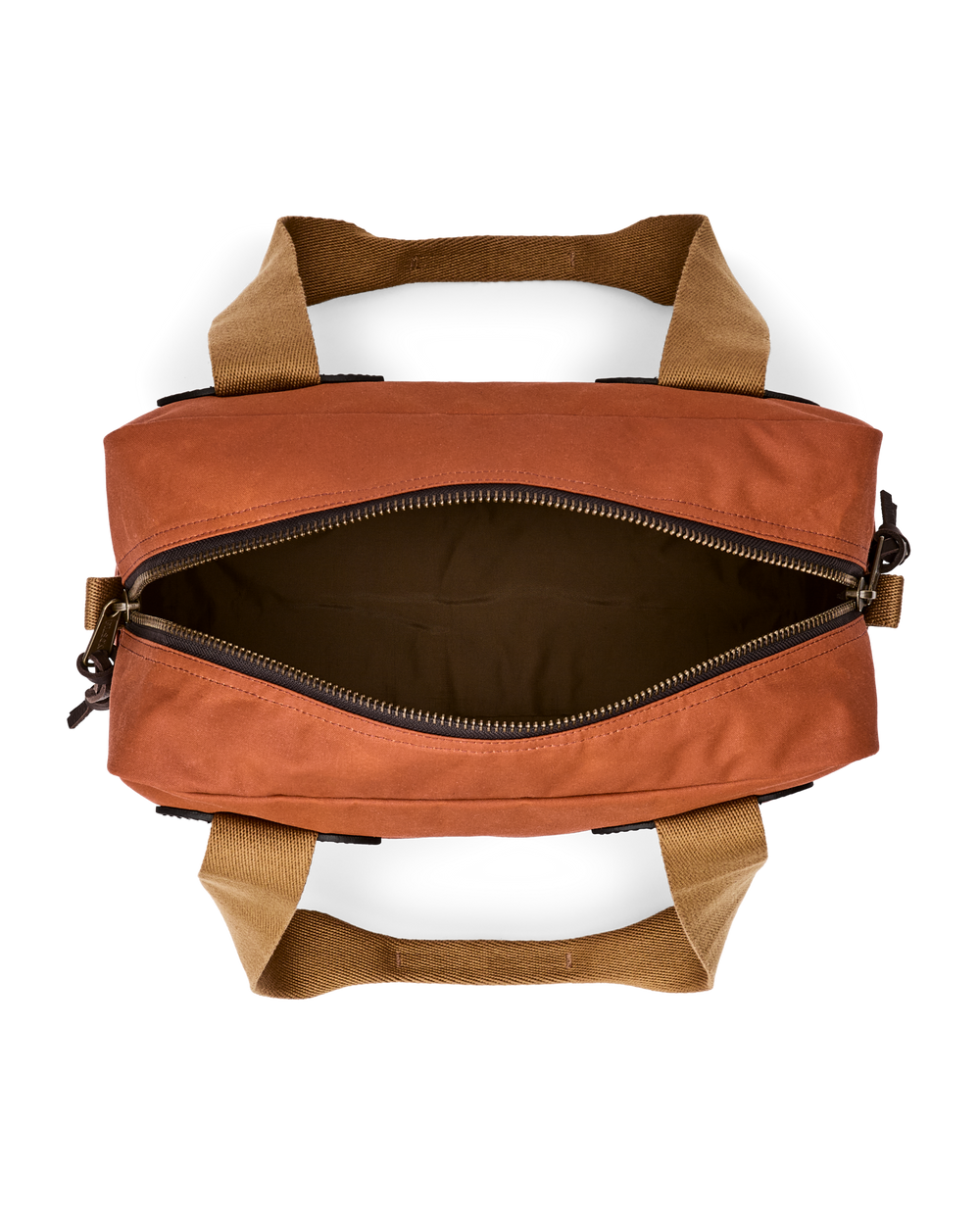 Tin Cloth Zipper Tote Bag - Rust