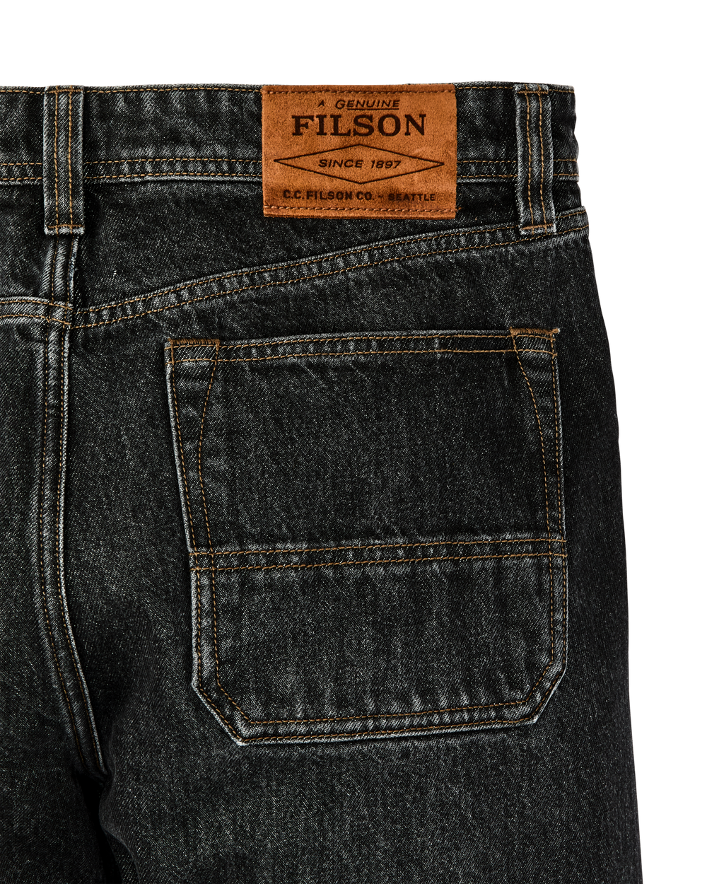 Alternate view of the Filson 14-oz. Straight-Leg Jeans - Vintage Black