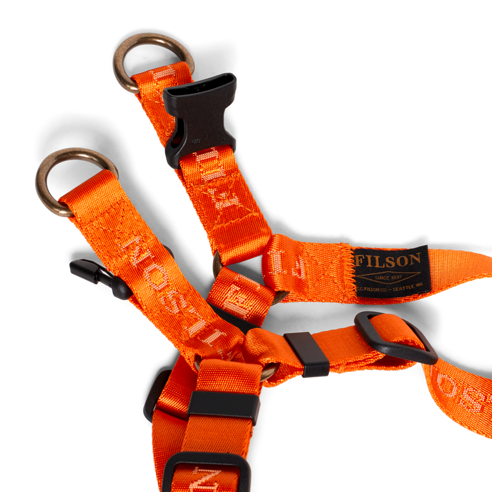 Alternate view of the Filson Adjustable Nylon Harness - Flame