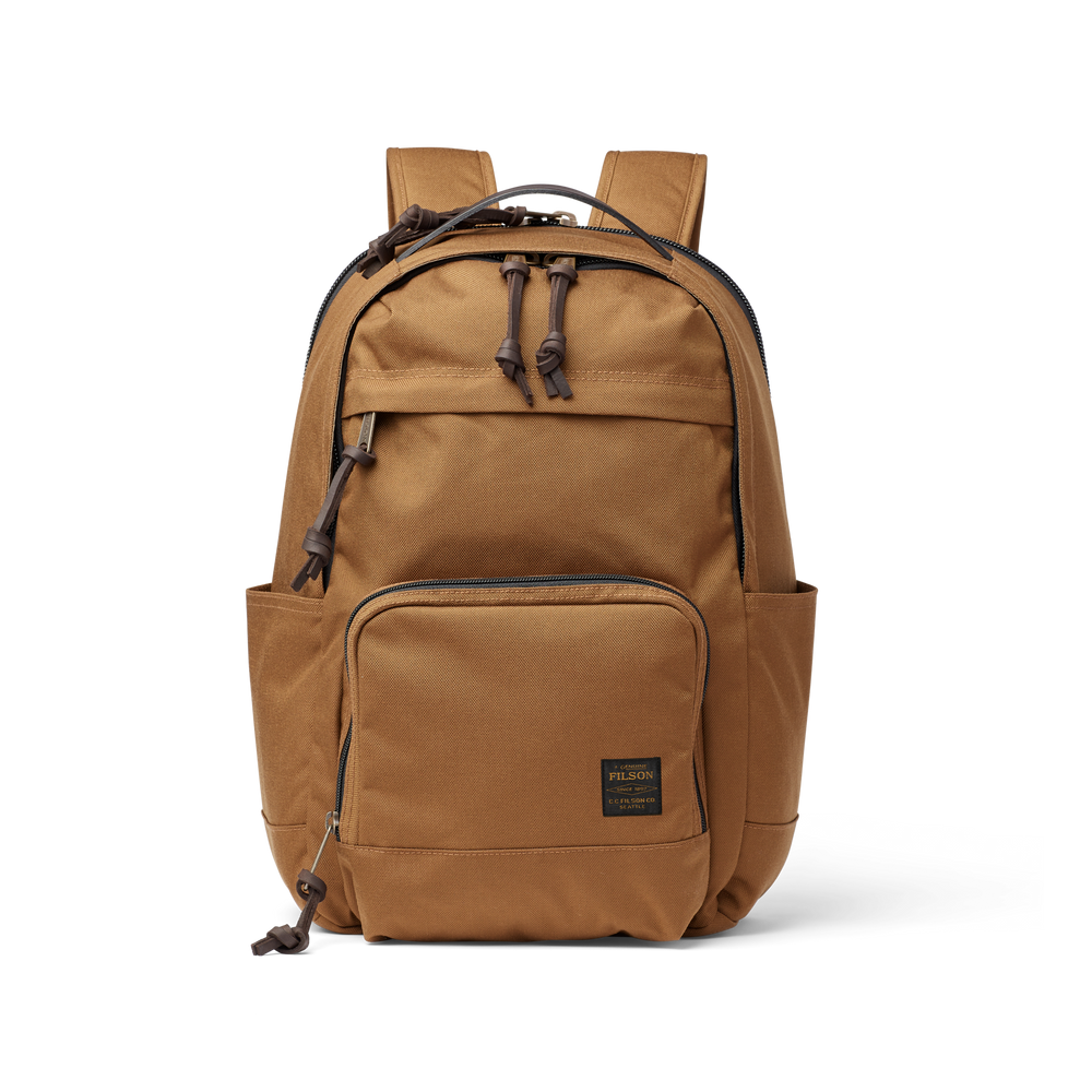 Front-facing image of the Filson Dryden Backpack - Whiskey